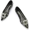 C.Paravano Women’s Crystal Buckle Ballet Flats – Pointed Toe Slip On Dressy Shoes(Wb Multi_a6)
