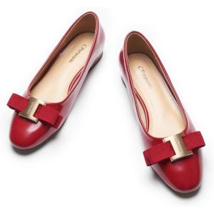 C.Paravano Flat Shoes for Women | Women’s Flats | Ballet Flats | Dress Shoes for Women(Red)