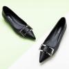 C.Paravano Flats for Women | Pointed Toe Flats | Ballet Flat | Women Dressy Shoes Comfortable(Black-t)
