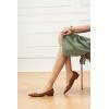 C.Paravano Flats for Women | Pointed Toe Flats | Ballet Flat | Women Dressy Shoes Comfortable(Brown)
