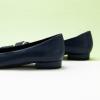 C.Paravano Flats for Women | Pointed Toe Flats | Ballet Flat | Women Dressy Shoes Comfortable(Navy-t)