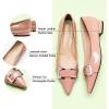 C.Paravano Flats for Women | Pointed Toe Flats | Ballet Flat | Women Dressy Shoes Comfortable(Pink)