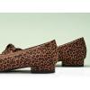 C.Paravano Flats for Women | Womens Flats | Pointed Toe Flats for Women | Ballet Flats | Women’s Flats Black(Leopard)