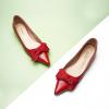 C.Paravano Flats for Women | Womens Flats | Pointed Toe Flats for Women | Ballet Flats | Women’s Flats Black(Red)