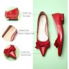 C.Paravano Flats for Women | Womens Flats | Pointed Toe Flats for Women | Ballet Flats | Women’s Flats Black(Red)