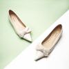 C.Paravano Flats for Women | Womens Flats | Pointed Toe Flats for Women | Ballet Flats | Women’s Flats Black(White)