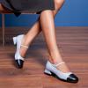 C.Paravano Mary Janes | Block Heels Pumps | Pumps Shoes Women | Low Heels | Chunky Low Heel(Blue)