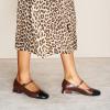 C.Paravano Mary Janes | Block Heels Pumps | Pumps Shoes Women | Low Heels | Chunky Low Heel(Brown)