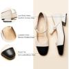 C.Paravano Mary Janes | Block Heels Pumps | Pumps Shoes Women | Low Heels | Chunky Low Heel(Ivory)