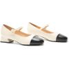 C.Paravano Mary Janes | Block Heels Pumps | Pumps Shoes Women | Low Heels | Chunky Low Heel(Ivory)