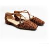 C.Paravano Sandals for Women | Women Flats Dress Shoes | Mary Jane for Women | Flats Shoes Women Dressy(Leopard)