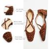 C.Paravano Sandals for Women | Women Flats Dress Shoes | Mary Jane for Women | Flats Shoes Women Dressy(Leopard)