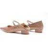 C.Paravano Women’s Pumps | Mary Jane Flats | Low Heel Dress Shoes | Convertible Heel Shoes(Light Brown)
