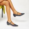 C.Paravano Women’s Pumps | Mary Jane Flats | Low Heel Dress Shoes | Convertible Heel Shoes(Navy)