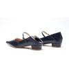 C.Paravano Women’s Pumps | Mary Jane Flats | Low Heel Dress Shoes | Convertible Heel Shoes(Navy)