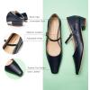 C.Paravano Women’s Pumps | Mary Jane Flats | Low Heel Dress Shoes | Convertible Heel Shoes(Navy)