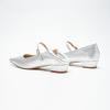 C.Paravano Women’s Pumps | Mary Jane Flats | Low Heel Dress Shoes | Convertible Heel Shoes(Silver)