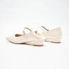 C.Paravano Women’s Pumps | Mary Jane Flats | Low Heel Dress Shoes | Convertible Heel Shoes(White)