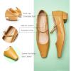 C.Paravano Women’s Pumps | Mary Jane Flats | Low Heel Dress Shoes | Convertible Heel Shoes(Yellow)