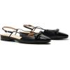 C.Paravano Women’s Slingback Flats Cap Toe | Slingback Flats for Women | Sandal Women | Flat Shoes for Women(Black)