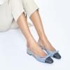 C.Paravano Women’s Slingback Flats Cap Toe | Slingback Flats for Women | Sandal Women | Flat Shoes for Women(Blue)