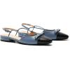 C.Paravano Women’s Slingback Flats Cap Toe | Slingback Flats for Women | Sandal Women | Flat Shoes for Women(Blue)