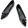 C.Paravano Flats for Women | Pointed Toe Flats | Ballet Flat | Women Dressy Shoes Comfortable(Black)