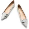 C.Paravano Flats for Women | Pointed Toe Flats | Ballet Flat | Women Dressy Shoes Comfortable(Grey)
