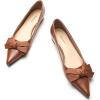 C.Paravano Flats for Women | Womens Flats | Pointed Toe Flats for Women | Ballet Flats | Women’s Flats Black(Brown)