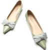 C.Paravano Flats for Women | Womens Flats | Pointed Toe Flats for Women | Ballet Flats | Women’s Flats Black(Light Green)