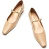 C.Paravano Women’s Pumps | Mary Jane Flats | Low Heel Dress Shoes | Convertible Heel Shoes(Beige)