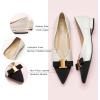 C.Paravano Flats for Women | Pointed Toe Flats | Ballet Flats | Women Shoes Dressy Comfortable(Size 7.5,White)