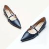 C.Paravano Slingback Flats | Pointed Toe Flats for Women | Slingbacks Shoes for Women | Ballet Flats(A15a Navy)