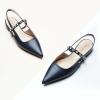 C.Paravano Slingback Flats | Pointed Toe Flats for Women | Slingbacks Shoes for Women | Ballet Flats(A15b Navy)