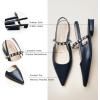 C.Paravano Slingback Flats | Pointed Toe Flats for Women | Slingbacks Shoes for Women | Ballet Flats(A15b Navy)