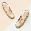 C.Paravano Slingback Heels for Women | T-Strap Mary Jane Shoes | Womens Pumps | Low Heel Dress Shoes(Camel)
