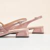 C.Paravano Slingback Heels for Women | T-Strap Mary Jane Shoes | Womens Pumps | Low Heel Dress Shoes(Pink)