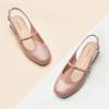 C.Paravano Slingback Heels for Women | T-Strap Mary Jane Shoes | Womens Pumps | Low Heel Dress Shoes(Pink)
