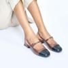 C.Paravano Slingback Sandals Round Toe | Slingback for Women | Dress Shoes | Women’s Mary Jane | Low Block Heel(Brown)