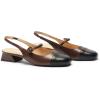 C.Paravano Slingback Sandals Round Toe | Slingback for Women | Dress Shoes | Women’s Mary Jane | Low Block Heel(Brown)