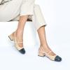 C.Paravano Slingback Sandals Round Toe | Slingback for Women | Dress Shoes | Women’s Mary Jane | Low Block Heel(Dark Beige)