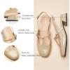 C.Paravano Women’s Pumps | Mary Jane Shoes | Sling Backs | Block Heels Women | Low Heel Pumps | Mary Jane Heels(Size 9.5,Camel)