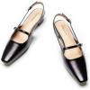 C.Paravano Slingback Flats | Women’s Flats | Women’s Pumps Low Heels | Dress Shoes Sandals(Black)