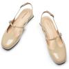 C.Paravano Women’s Pumps | Mary Jane Shoes | Sling Backs | Block Heels Women | Low Heel Pumps | Mary Jane Heels(Size 9.5,Camel)