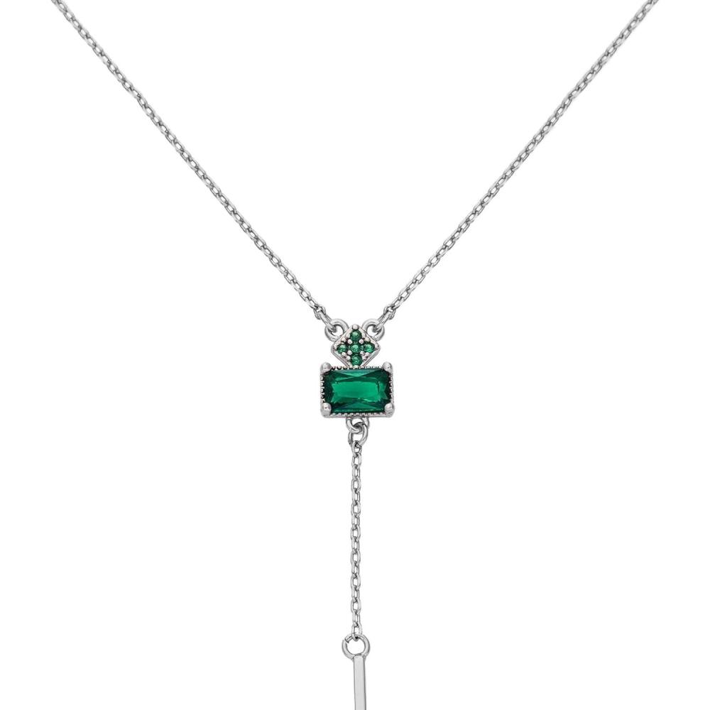 imageCParavano Necklaces for Women Gemstone Necklace 18K Necklace for Women Jewelry for Women Chain Necklace Pendant Necklace for Women Necklaces for HerF64Green
