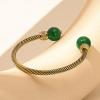 C.Paravano Bracelet for Women – Gold Plated Charm Bracelet, Best Friends Adjustable Boho Jewelry(F14-Green)