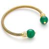 C.Paravano Bracelet for Women – Gold Plated Charm Bracelet, Best Friends Adjustable Boho Jewelry(F14-Green)