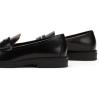 C.Paravano Genuine Leather Penny Loafers | Loafers for Women | Casual Slip On | Walking Flats Classic Driving Moccasins(Black)