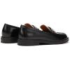 C.Paravano Genuine Leather Penny Loafers | Loafers for Women | Casual Slip On | Walking Flats Classic Driving Moccasins(Black)