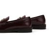 C.Paravano Genuine Leather Penny Loafers | Loafers for Women | Casual Slip On | Walking Flats Classic Driving Moccasins(Burgundy)